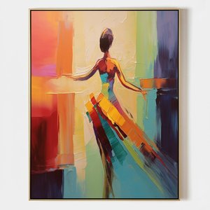 Fragmented Radiance: An Eternal Dance Of Prismatic Light And Kinetic Silhouette — Christian Noiret, Contemporary Abstract