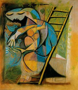 Woman With Doves — Pablo Picasso, Cubism