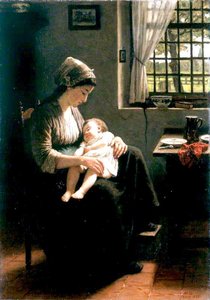 Le Bonheur D'une Mère — Adolph Artz
