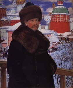 Self Portrait — बोरिस कुस्तोदिव, Art Nouveau