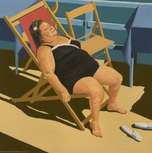 Lady Sunbathing
