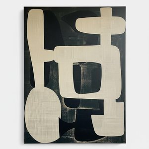 Monolithic Silence: An Abstract Study Of Weight And Eternal Organic Form — Laurent Fabre, Neo-abstract Art