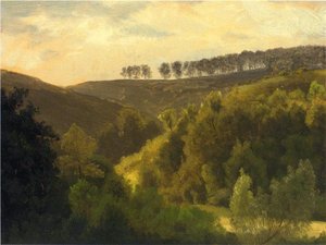 Sunrise Over Forest And Grove — Алберт Бирштадт, Romanticism