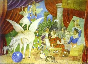 Croquis Du Décor Du Spectacle — Pablo Picasso, Cubist Style