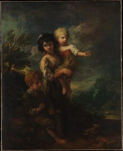 Cottage Children (the Wood Gatherers) — Thomas Gainsborough, Rococo