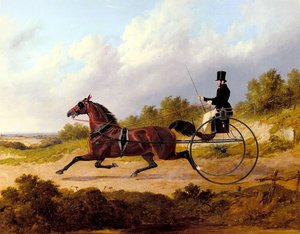 The Famous Trotter Confidence Drawing A Gig — John Frederick Herring Senior