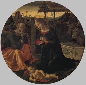 Adoration Of The Child — Domenico Ghirlandaio, Renaissance Style