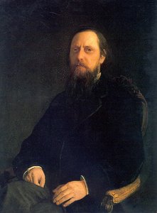 Portrait Of The Author Mikhail Saltykov-shchedrin — Nikolai Ge, Realism