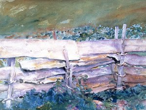 The Fence — John Singer Sargent, Impressionism