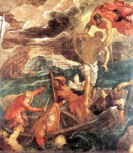 St. Mark Saving A Saracen From Shipwreck — Тинторетто, Italian Baroque