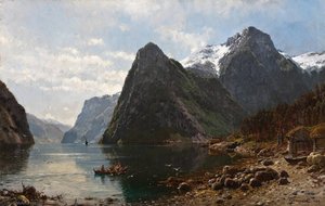 Fjord Landscape With People — Anders Monsen Askevold