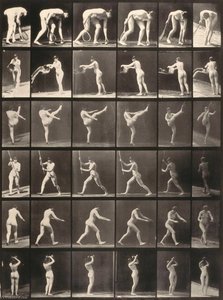 Animal Locomotion (plate 326) (Woman with Tennis Racquet, Throwing Water, etc.)
