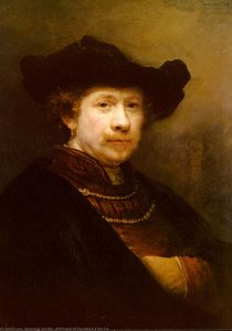 Self-portrait Of The Artist In A Flat Cap — Rembrandt Van Rijn, Baroque