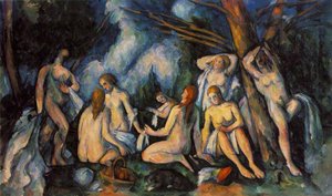 Large Bathers — Paul Cézanne, Post-impressionist Landscape