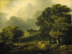 Oncoming Storm; Windswept Trees — James Arthur O'connor, Romanticism