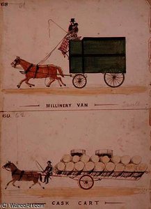 The Millinery Van and the Cask Cart