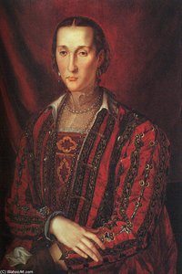 Portrait Of Eleanora Di Toledo — Agnolo Bronzino, Mannerist Style