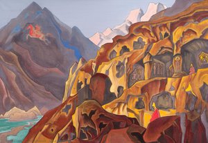 Sared Caves — Nicolás Roerich, Symbolism