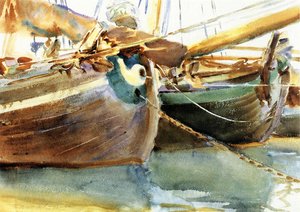 Boats, Venice — جون سينغر سارجنت, Impressionist Art