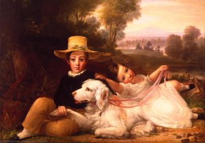 Portrait Of Two Children — ჯორჯ ჰენრი ჰარლოუ