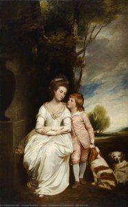 Anne, Countess Of Albemarle, And Her Son — George Romney, Georgian Rococo