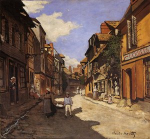 Ulica La Rue Bavolle V Honfleuru 2 — Claude Monet, Impressionism