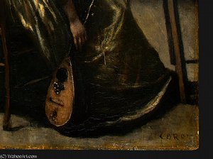 The Artist's Studio (detail - ) — Жан-батист Кёро, Realism