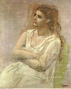 Καθισμένη Γυναίκα Με Τα Χέρια Σταυρωμένα (sarah Murphy) — Πάμπλο Πικάσο