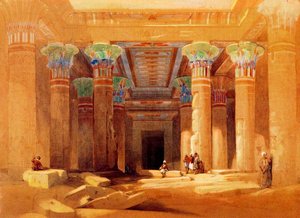 Philae, Pronaos Of The Temple Of Isis — डेविड रॉबर्ट्स, Romanticism