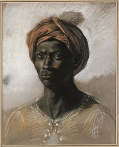 Portrait Of A Turk In A Turban — Eugène Delacroix, Romanticism