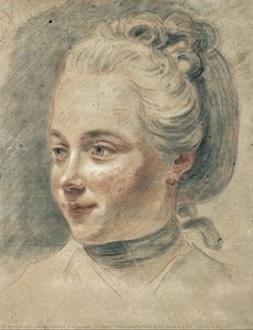 Three-quarter View Of The Head Of A Girl, Turning To The Left — Johann Heinrich The Younger Tischbein, German Romantic
