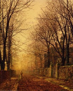 A Golden Beam — John Atkinson Grimshaw, Romanticism