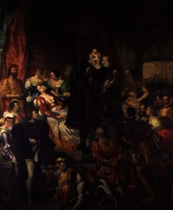 The Birth Of Henri Iv — Eugene Francois Marie Joseph Deveria