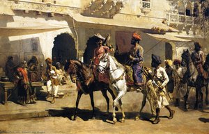 Leaving For The Hunt At Gwalior — Edwin Lord Weeks, Orientalism