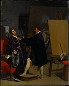 Aretino In The Studio Of Tintoretto — Žan Ogüst Dominik Ingre, Neoclassical Style