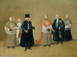 Grand Master And Chaplains Of The Knights Of The Order Of Malta