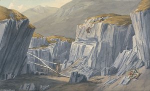 The Slate Quarries At Bron Llwyd — John Warwick Smith