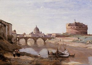 Rome - Castle Sant'angelo — Korot, Plein-air Landscape