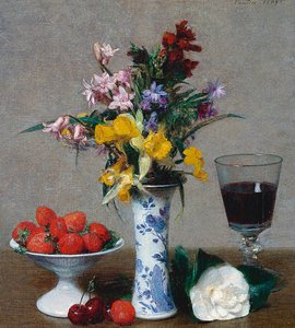 The Bethrothal Still Life — Henri Fantin-latour, Realist Still Life