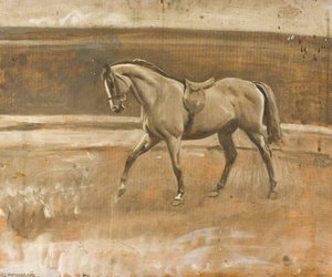 Studio In Grisaille Di Un Cacciatore — Sir Alfred James Munnings