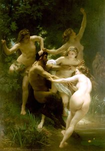 Nymphes Et Satyre — William-adolphe Bouguereau, Realism