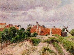 The Village Of Knocke, Belgium — Kamille Pissarro, Impressionist Landscape