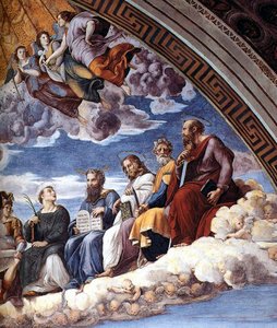 La Disputa (detail 10) (stanza Della Segnatura) — Rafael, Renaissance