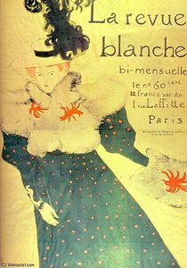 La Revue Blanche - Chalk Lithography - — Comte Henri Marie Raymond De Toulouse-lautrec-monfa, Post-impressionist Realism