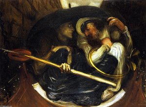 Joseph Comyns Carr E Nettie Huxley In Una Barca — John Singer Sargent