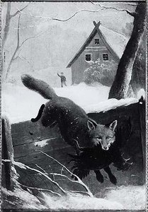 Fox Stealing Chickens, (painting)