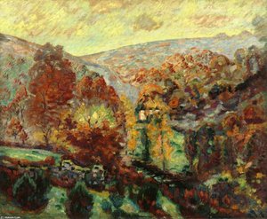 Crozant Landscape 1 — Jean-baptiste Armand Guillaumin, Impressionism