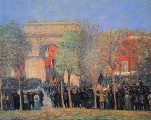 Italo-american Celebration, Washington Square — William James Glackens, Ashcan School