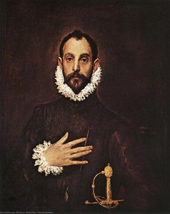 The Knight With His Hand On His Breast — ელ გრეკო, Mannerism