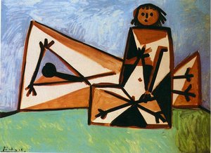 Man And Woman On The Beach — Пабло Пикасо, Surrealist Expression